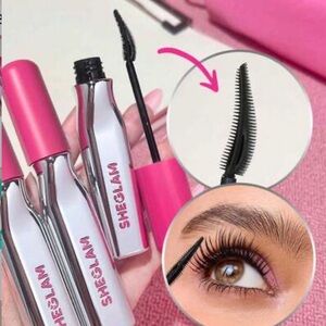Glam Vibrant Pink and Sleek Silver Mascara
